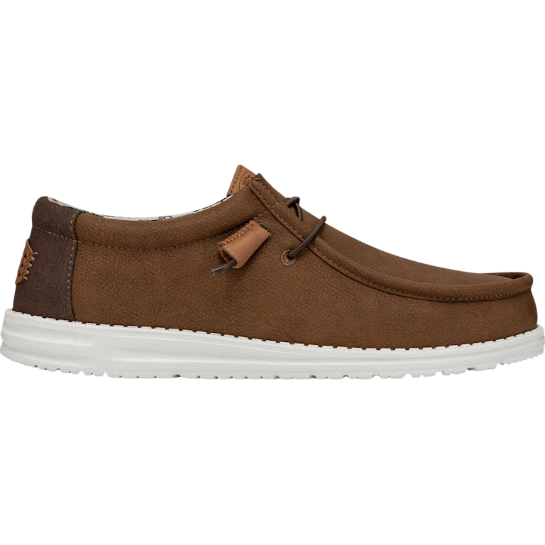 hey dude wally fish lure tobacco brown Shoes Mens 40624-2DM make these kicks your first catch Hey Dude - Brandclub -