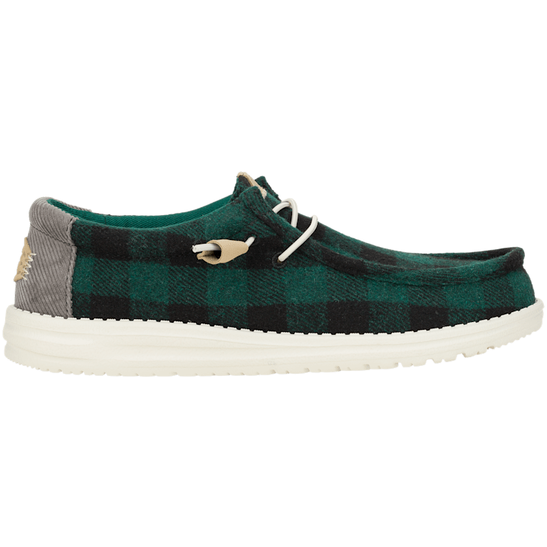 Hey Dude Men’s Dark Green and Black Plaid Slip-On Loafers size 12 810l9cuM1wL._AC_UY900_.jpg main image 2
