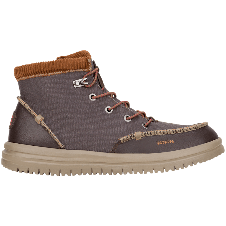 Hey Dude Conrad Timber Brown Men Chukka Boots Mid Top Shoes 111431641 Size 12 Hey Dude Mens Wally Mid GripR Cognac Casual Shoe — NRS main image 2