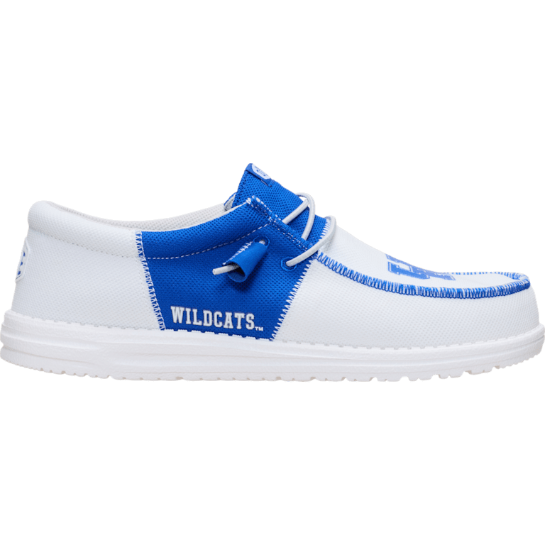 Hey Dude Wally Tri Kentucky Shoes Mens Size 15 White Wildcats Canvas Sneakers Hey Dude Men main image 4