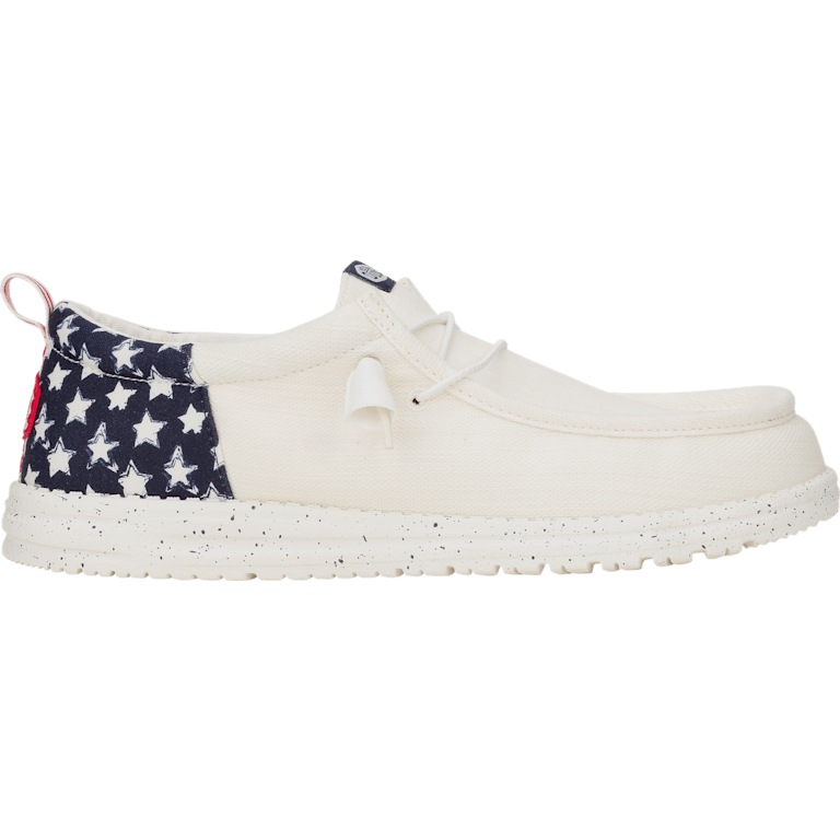 Hey Dude Wally Funk Americana Stars Slip On Shoes Navy Size 13M - (43633-4UC) Hey Dude Mens Navy Blazer Wally Funk Americana Stars Casual Shoe main image 4