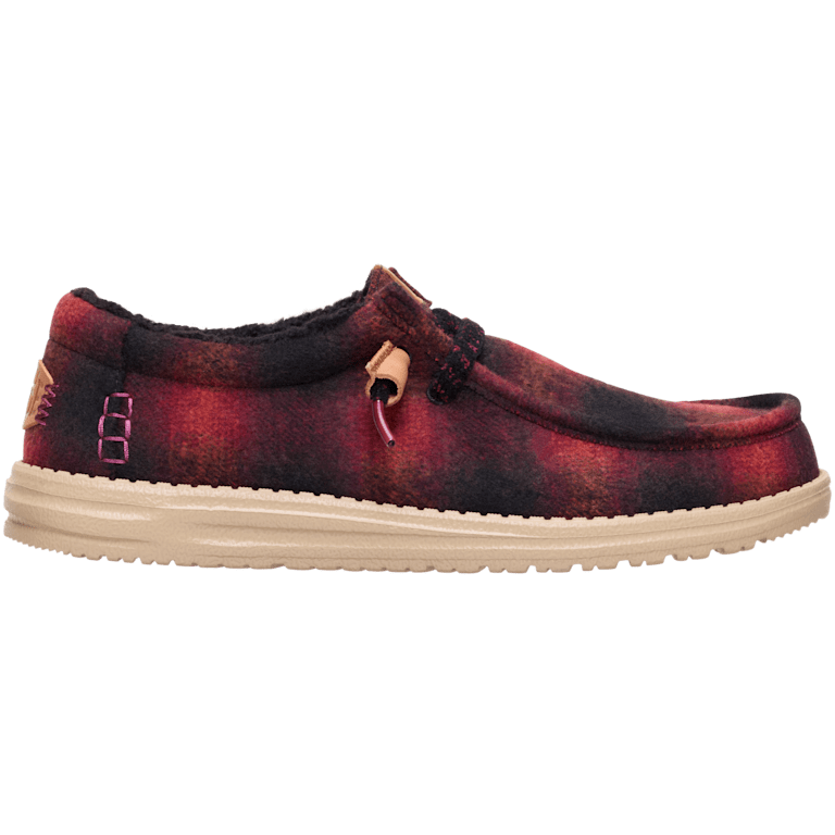 Hey Dude Wally Cozy Plaid Smoke Grey Multi Men\'s Sz 9 Slip On Loafers 44341-1VY‎ Hey Dude Wally Cozy Plaid Smoke Grey/Multi travel shoes  main image 3