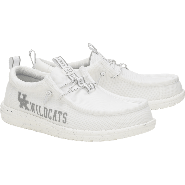 Hey Dude Wally Tri Kentucky Shoes Mens Size 15 White Wildcats Canvas Sneakers Hey Dude Men main image 3