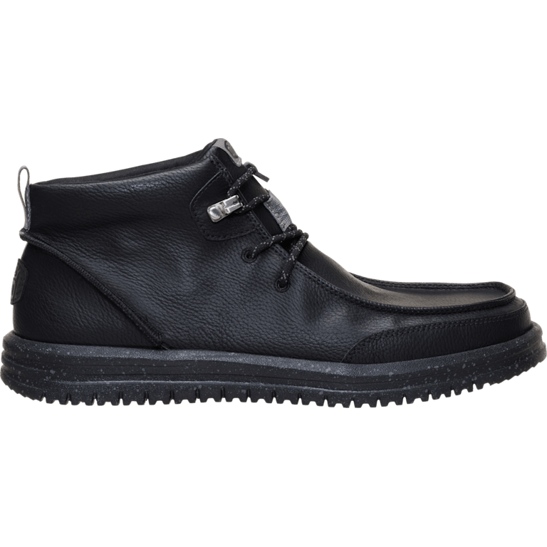 HEYDUDE‎ Bradley Chukka Classic Mens Ankle Boots Sz 11 M Black Leather Lace Up Hey Dude Mens Bradley Boots main image 3
