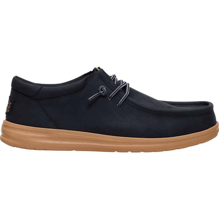 hey dudes tobacco brown HEYDUDE Men's Paul Full Grain Leather | Black / Tobacco Brown