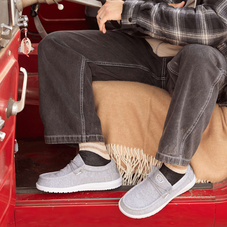 wally stretch tobacco Hey Dude Sneaker Shoe Men's Sizes US 12 BRAND NEW The gray color is a neutral and versatile option that suits all styles Hey Dude Wally Stretch Tobacco