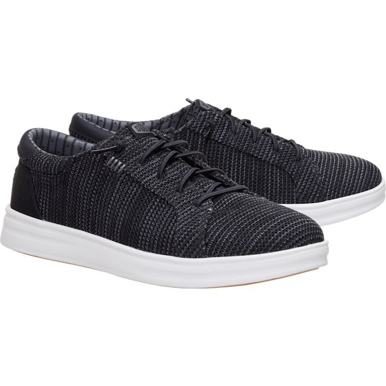 NEW HEY DUDE Paul Pro Stretch Sox Black/White Mens Slip On Casual Shoe Sz 12 Hey Dude Shoes main image 4