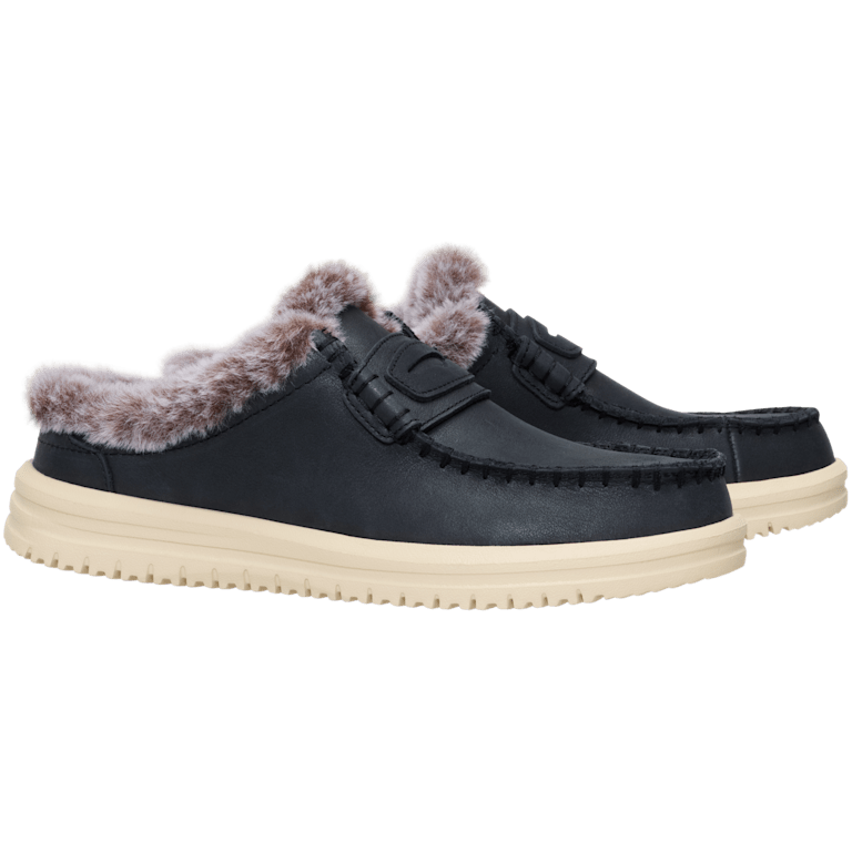 Wendy NXT Mule Leather Cozy - HEYDUDE