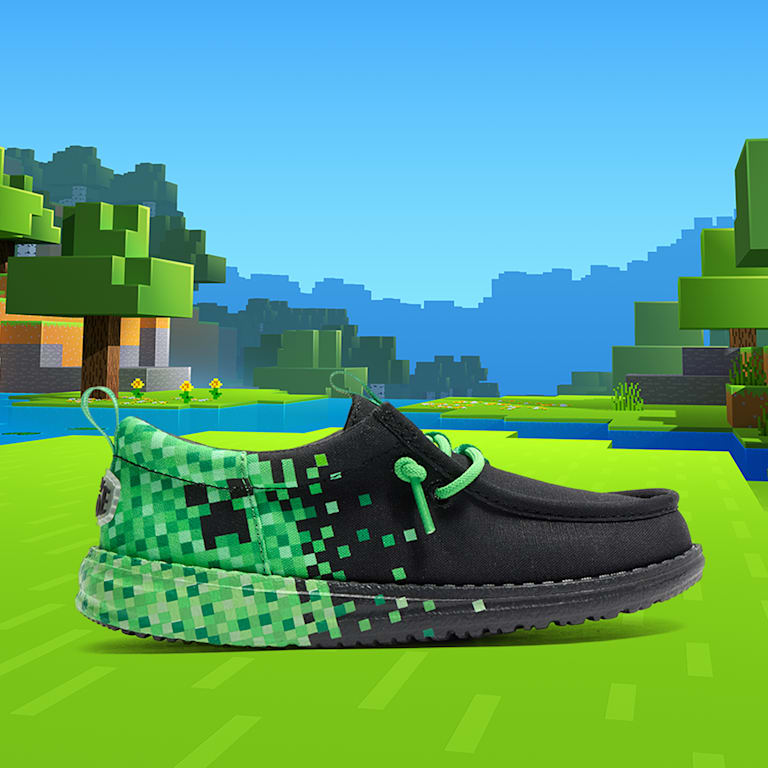 Minecraft X HEYDUDE Wally Funk Youth Creeper - HEYDUDE