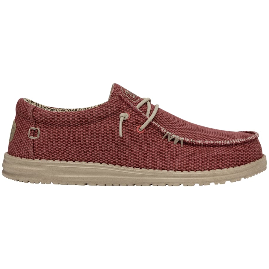 HEYDUDE | Men's Casual | Wally Braided - Pompeian Red | Size 15