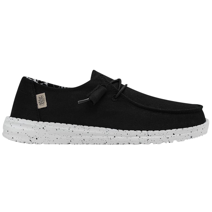 HEYDUDE Wendy Basic Slip-On Casual Shoes for Ladies - Black Odyssey