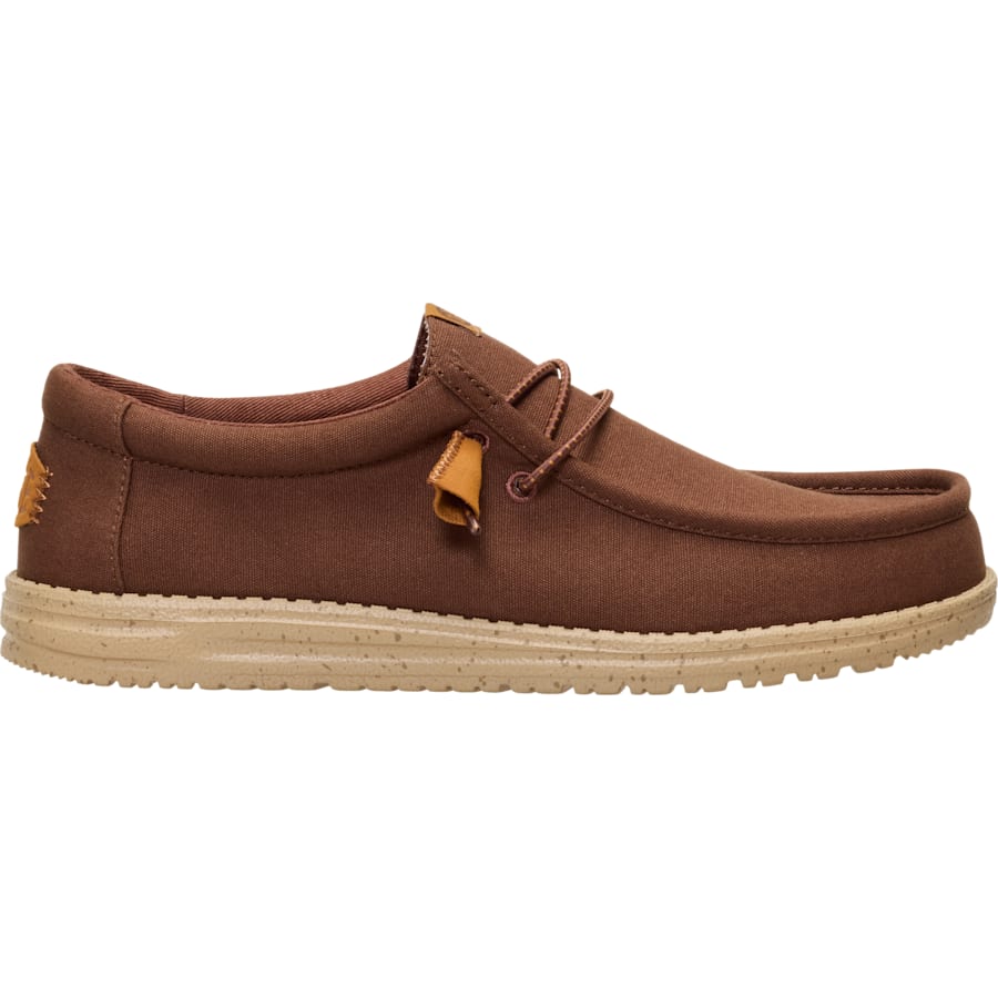 HEYDUDE | Men's Casual | Wally Canvas - Brown | Size 11