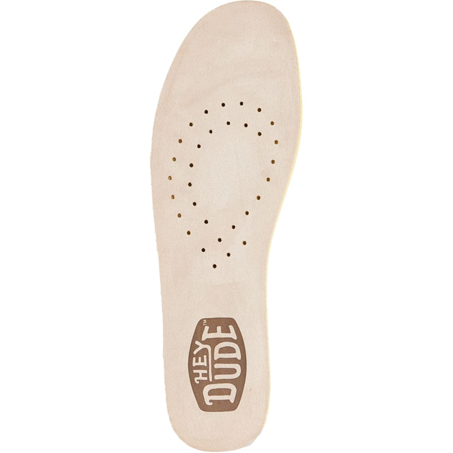 HEYDUDE | Men's Insoles | Micro Suede Insoles - Tan | Size 11