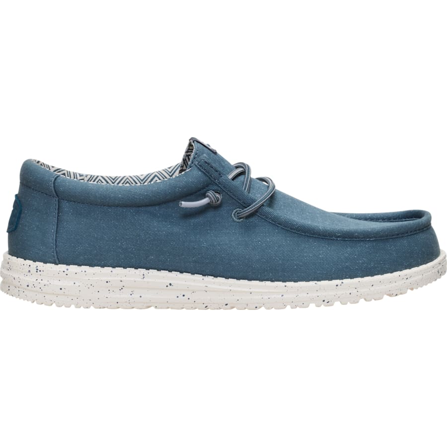 HEYDUDE | Men's Casual | Wally Stretch Canvas - Dark Slate | Size 9