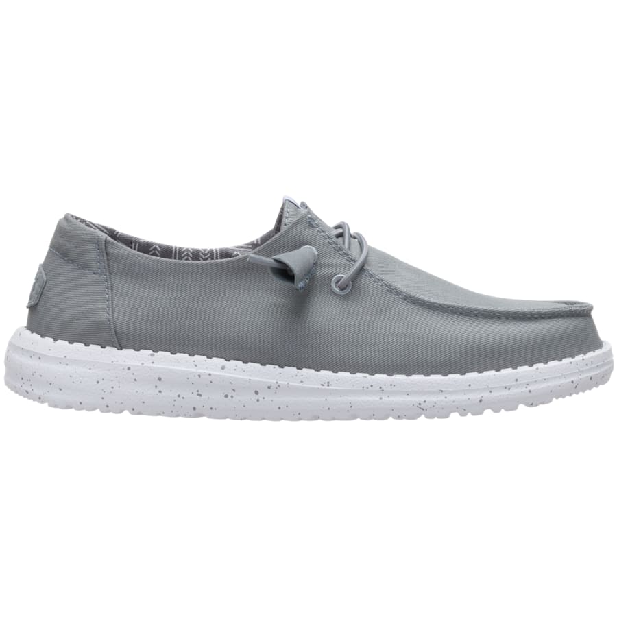 HEYDUDE | Women's Casual | Wendy Stretch Canvas - Monument Grey | Size 9
