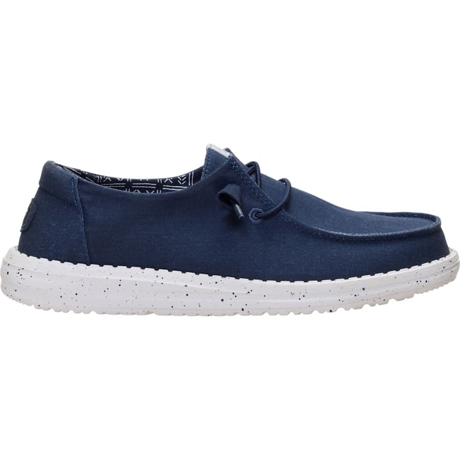 HEYDUDE | Women's Casual | Wendy Stretch Canvas - Navy | Size 7