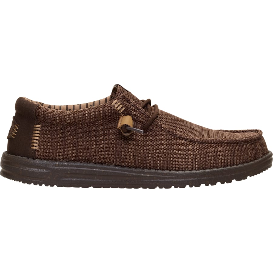 HEYDUDE | Men's Casual | Wally Stretch Sox - Brown/Multi | Size 9