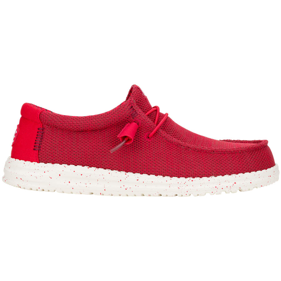 HEYDUDE | Men's Casual | Wally Stretch Sox - Red | Size 14