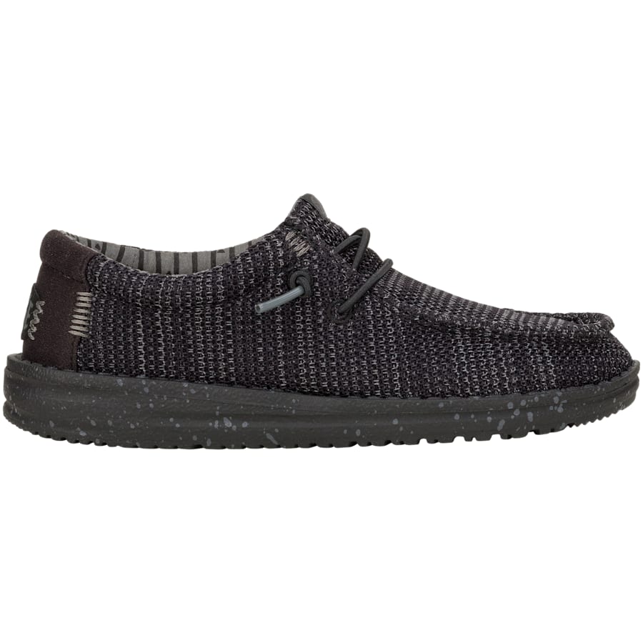 HEYDUDE - CA HEYDUDE | Big Kids' Shoes | Wally Youth Stretch Sox - Black/Black | Size 5 - $69.99 at Heydude