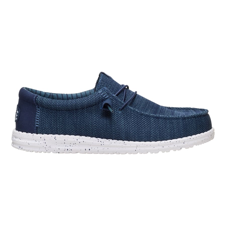 Big & Tall Men's Wally Sox Stretch Slip-On Shoes - Navy White - Size 13 Wide