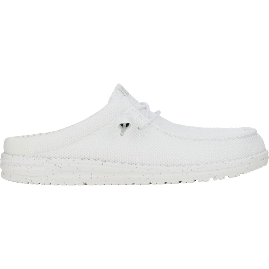 HEYDUDE | Men's Mules | Wally Slip Stretch Sox - White | Size 9
