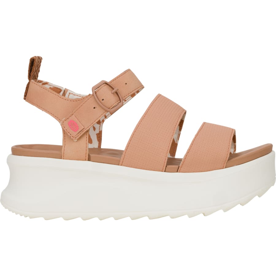 HEYDUDE | Women's Casual | Delray Buckle Classic - Tan | Size 9