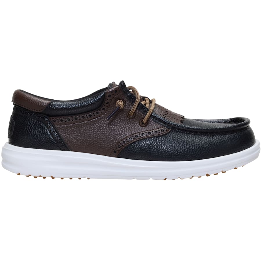 HEYDUDE - CA HEYDUDE | Men's Shoes | Wally Golf Classic - Black/Delicioso Brown | Size 11 - $139.99 at Heydude