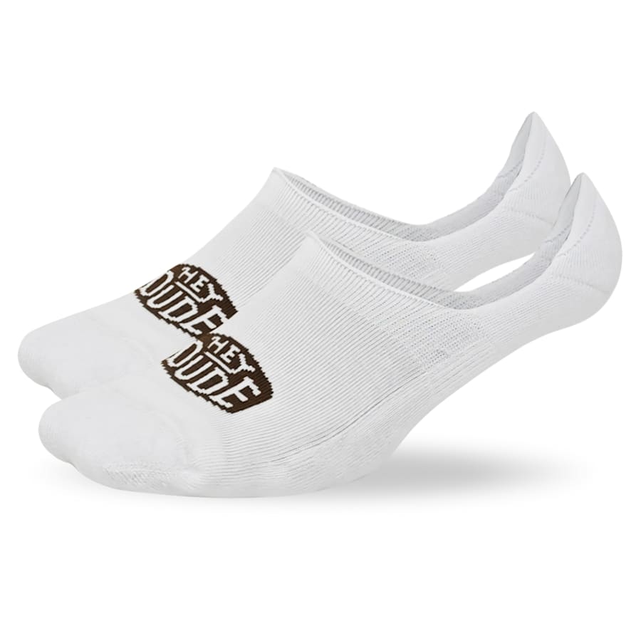 HEYDUDE - CA HEYDUDE | Socks | No Show Sock 3 Pack - White | Size Small/Medium - $19.99 at Heydude