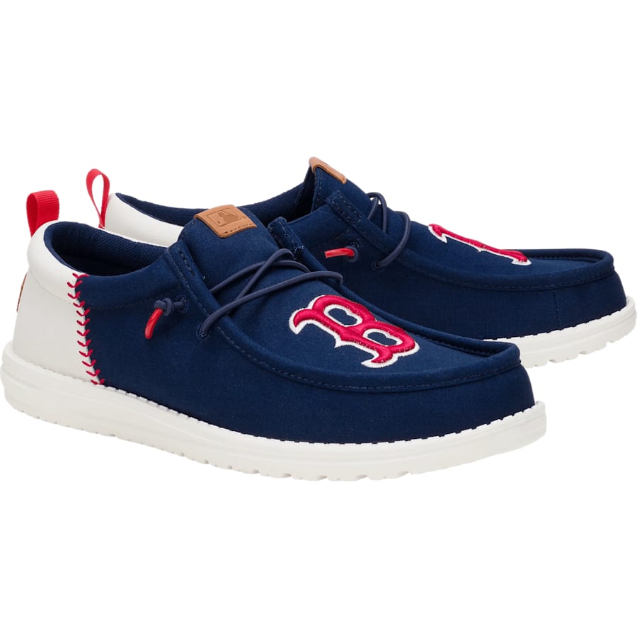 HEYDUDE | Men's Casual | Wally Funk MLB Red Sox - Navy/White | Size 15