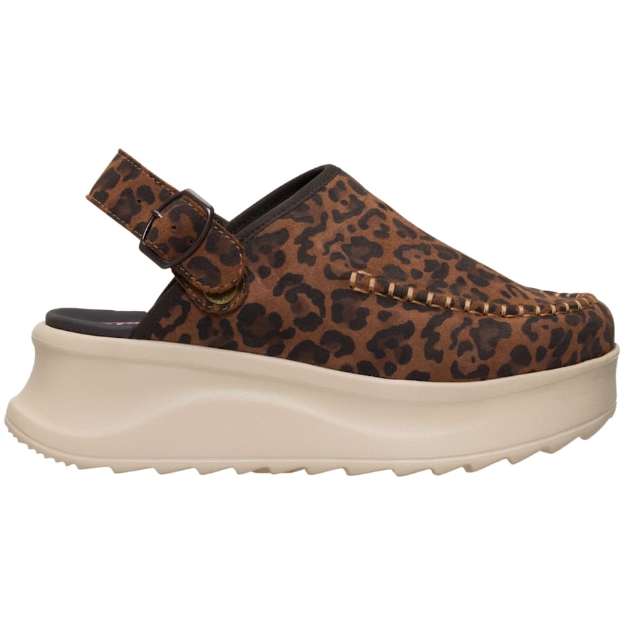 HEYDUDE | Women's Clogs | Delray Clog Suede - Brown Leopard | Size 12 by HEYDUDE - CA - Women's Footwear > Slip-Ons > Delray Clog Suede Slip-Ons