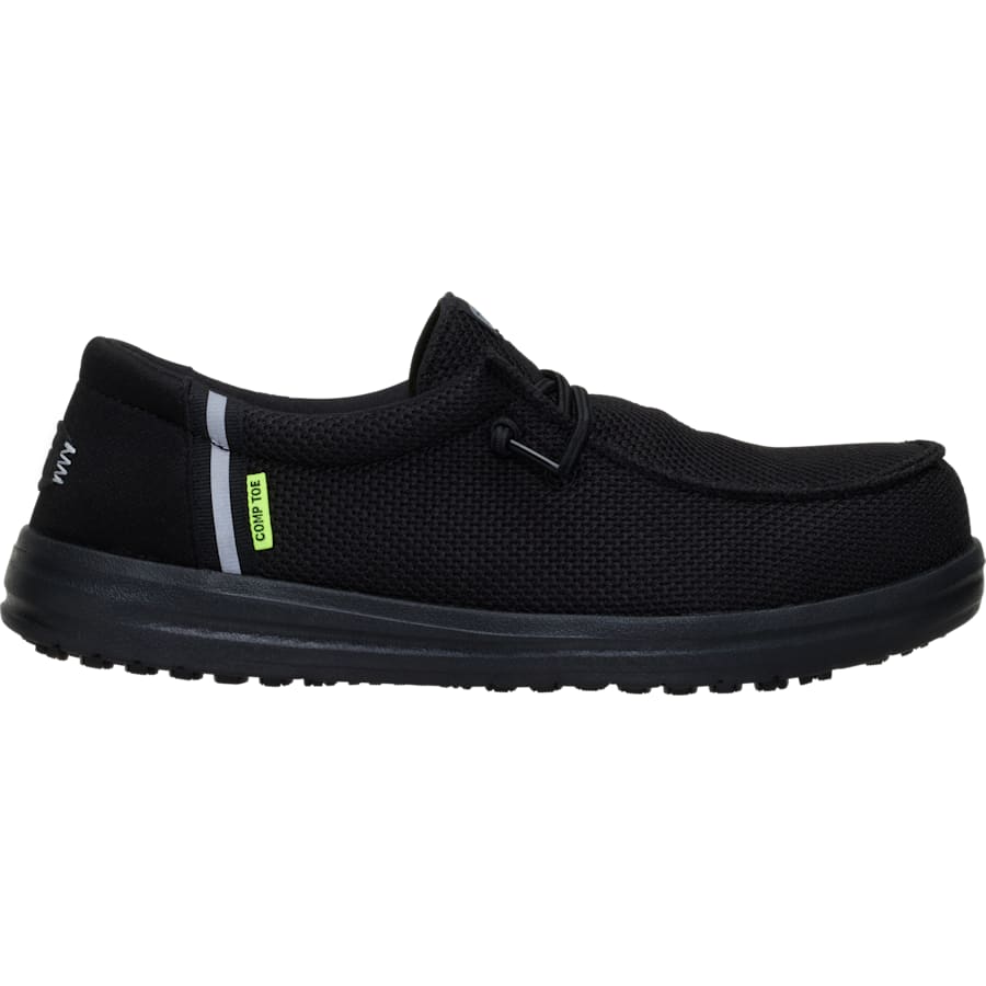 HEYDUDE - CA HEYDUDE | Women's Casual | Wendy Work Comp Toe - Black/Black | Size 11 - $159.99 at Heydude