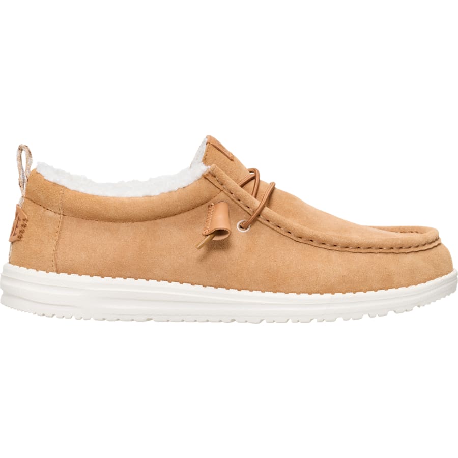 HEYDUDE | Men's Casual | Wally Suede Shearling - Lion Orange/Multi | Size 7