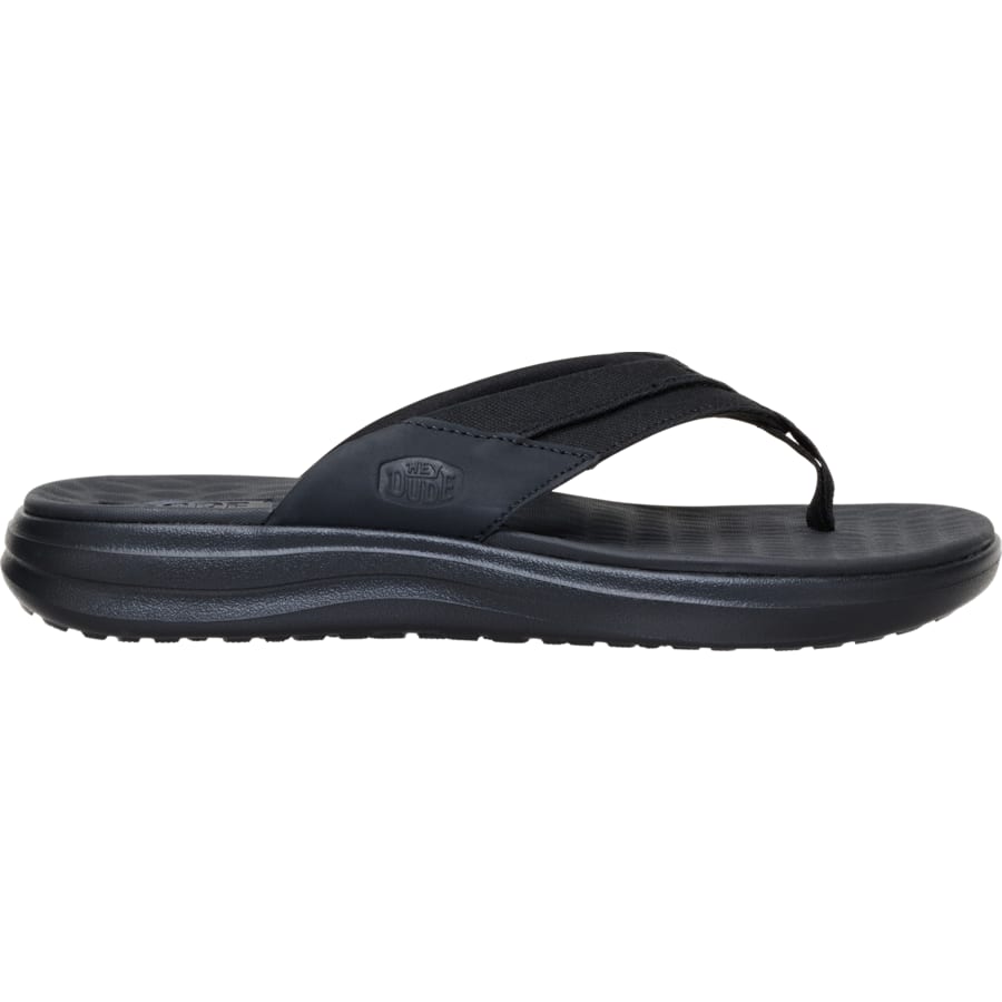 HEYDUDE | Men's Sandals | Finn Flip - Black/Black | Size 10 by HEYDUDE - CA - Men's Footwear > Sandals > Finn Flip Sandals
