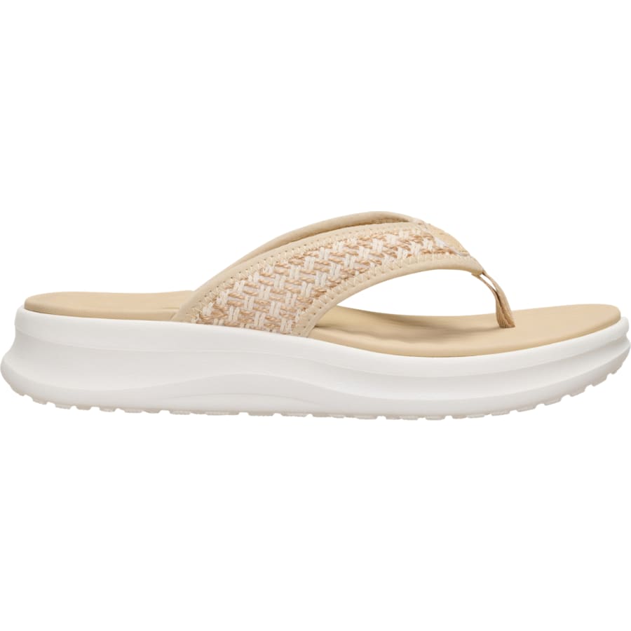 HEYDUDE | Women's Casual | Tide Flip - Irish Cream/White | Size 5