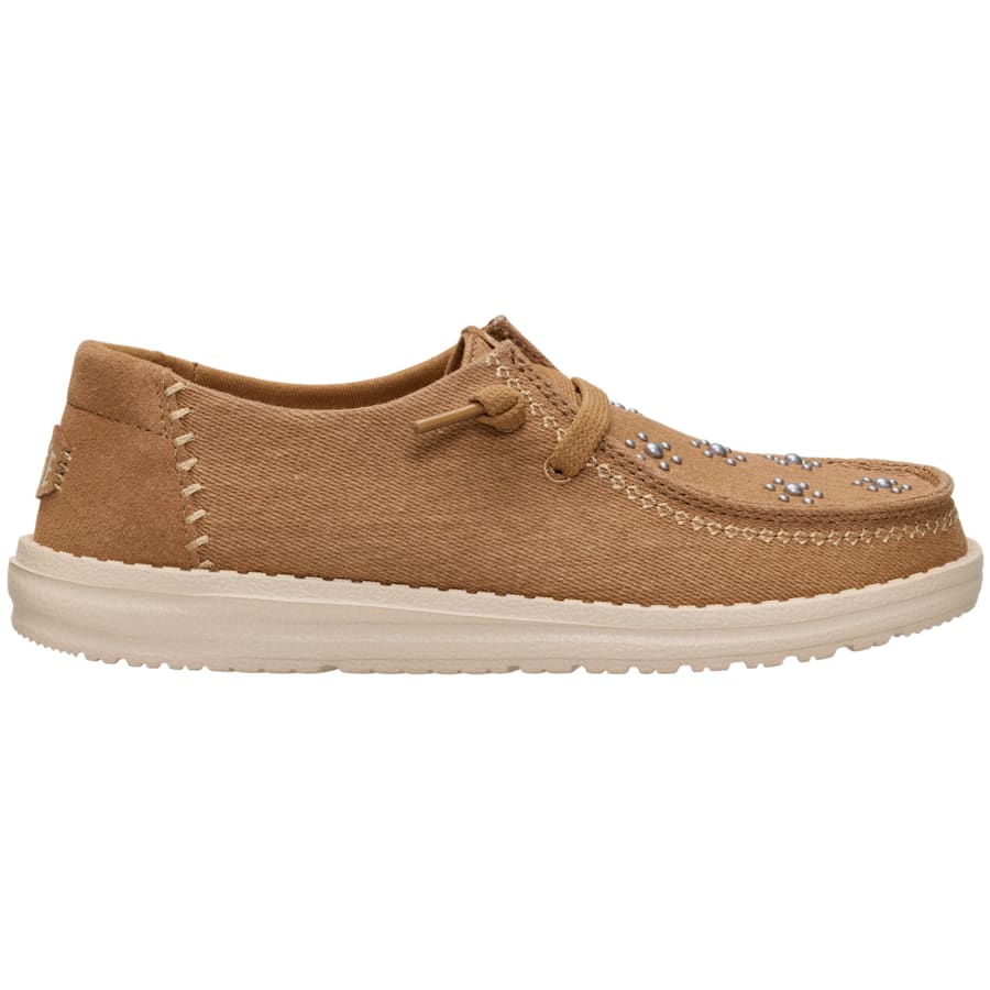 HEYDUDE | Women's Casual | Wendy Star Stud - Cognac/Tan | Size 6