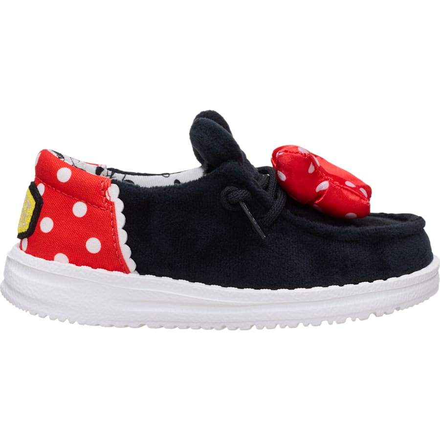 HEYDUDE | Little Kids' Shoes | Disney Minnie Mouse Wally Funk Toddler - Black/Red | Size 9