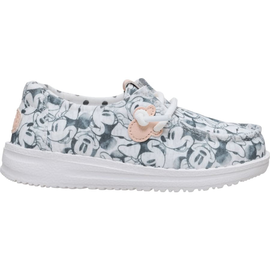 HEYDUDE | Little Kids' Shoes | Disney Minnie Mouse Printed Wendy Toddler - Grey Multi | Size 9