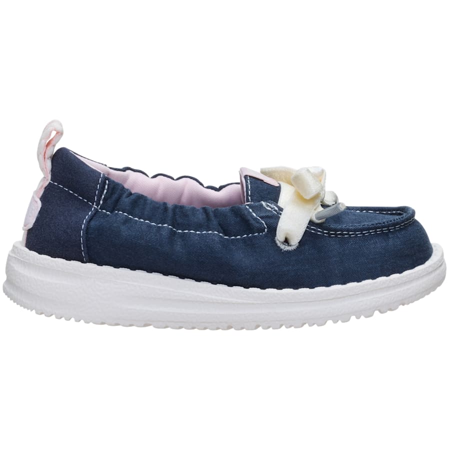 HEYDUDE - CA HEYDUDE | Girls Shoes | Wendy Port Toddler Washed Twill - Navy | Size 5 - $64.99 at HEYDUDE