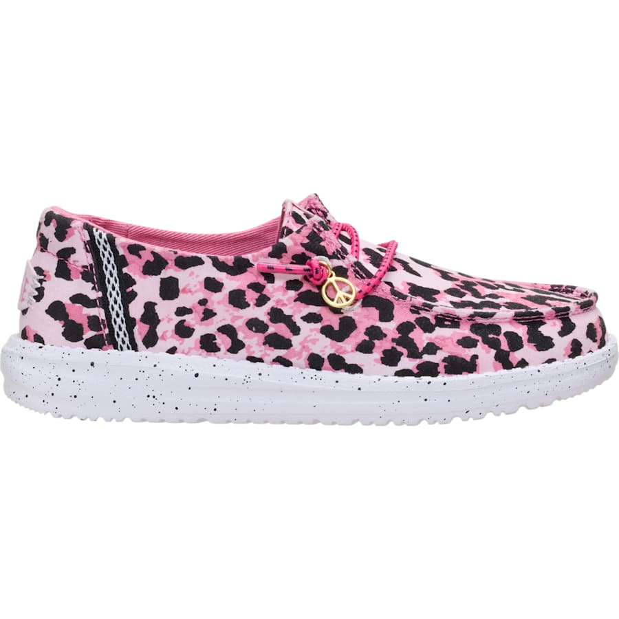 HEYDUDE | Girls Shoes | Wendy Youth Getaway Lace - Pink Leopard | Size 5 by HEYDUDE - CA - Girls Footwear > Slip-Ons > Wendy Youth Getaway Lace Slip-Ons