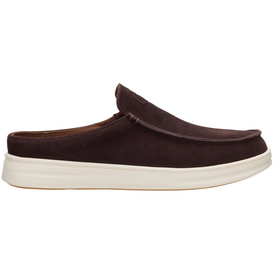 HEYDUDE - CA HEYDUDE | Men's Shoes | Paul Pro Mule Suede - Mole Brown/Downtown Brown | Size 7 - $104.99 at HEYDUDE