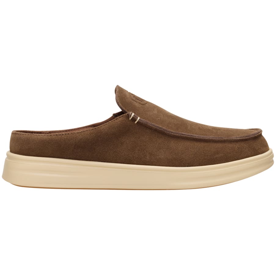 HEYDUDE | Men's Casual | Paul Pro Mule Suede - Malt Brown/Boulder Tan | Size 8