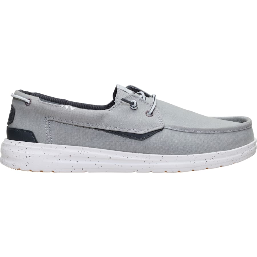 HEYDUDE | Men's Casual | Welsh Grip Washed Canvas - Monument Grey/Multi | Size 7