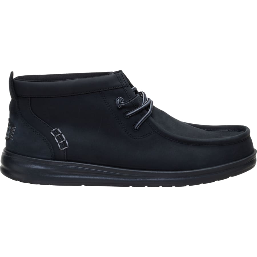 HEYDUDE - CA HEYDUDE | Men's Boots | Wally Mid GripR Leather - Black/Black | Size 12 - $179.99 at Heydude