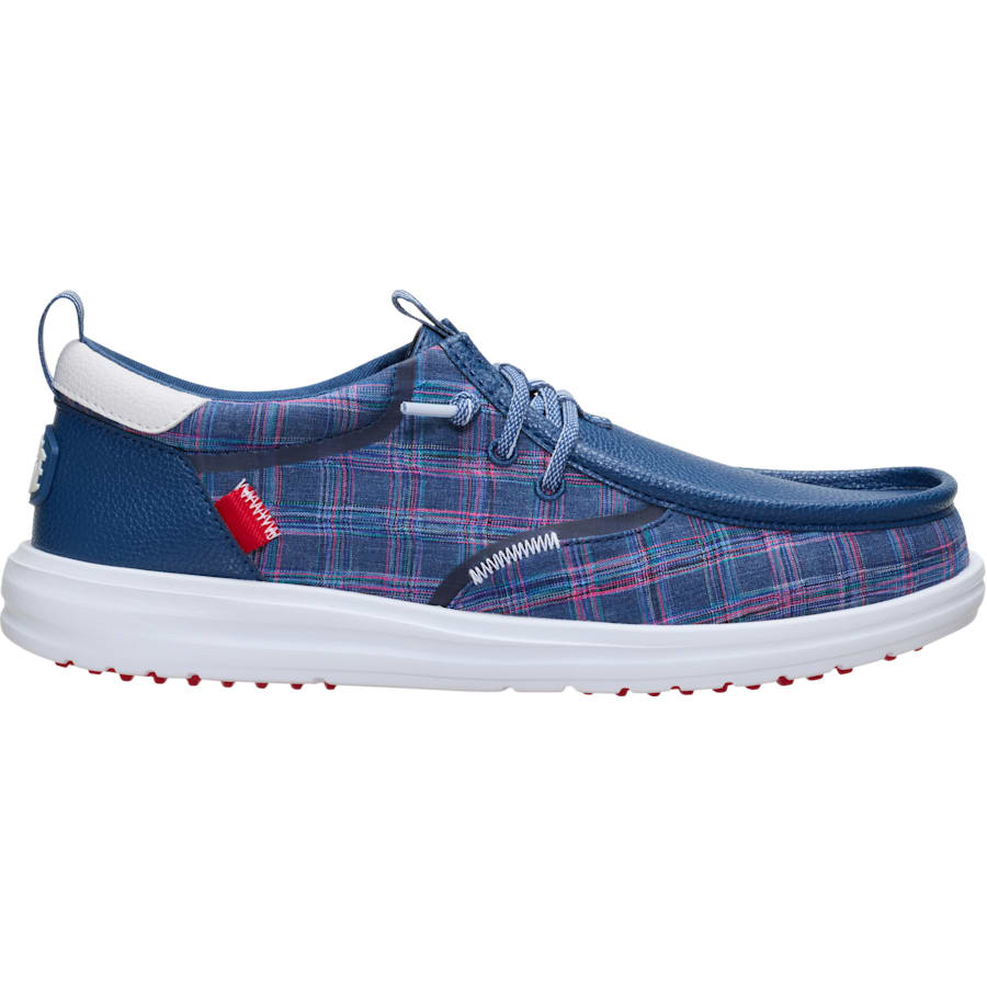 HEYDUDE - CA HEYDUDE | Men's Shoes | Wally Golf Summer Plaid - Ensign Blue/Multi | Size 10 - $129.99 at Heydude