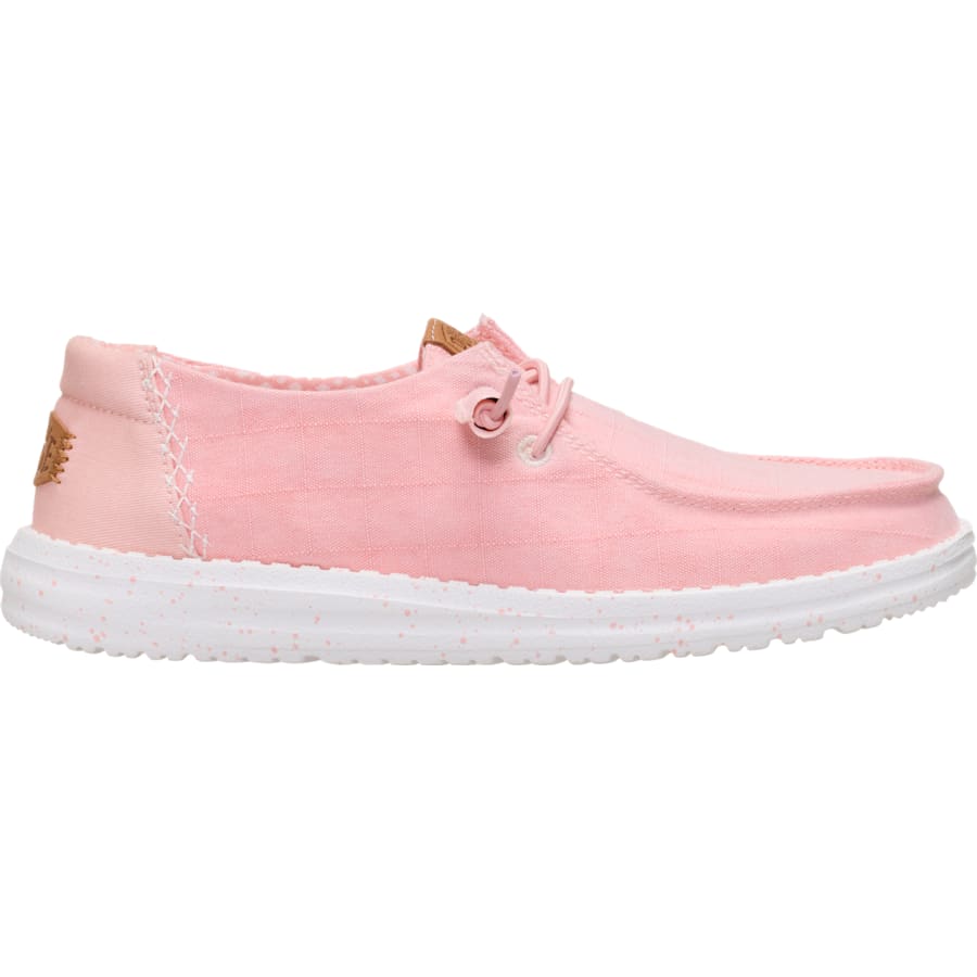 HEYDUDE | Women's Casual | Wendy Chambray Grid - Pale Pink | Size 5 by HEYDUDE - CA - Women's Footwear > Slip-Ons > Wendy Chambray Grid Slip-Ons