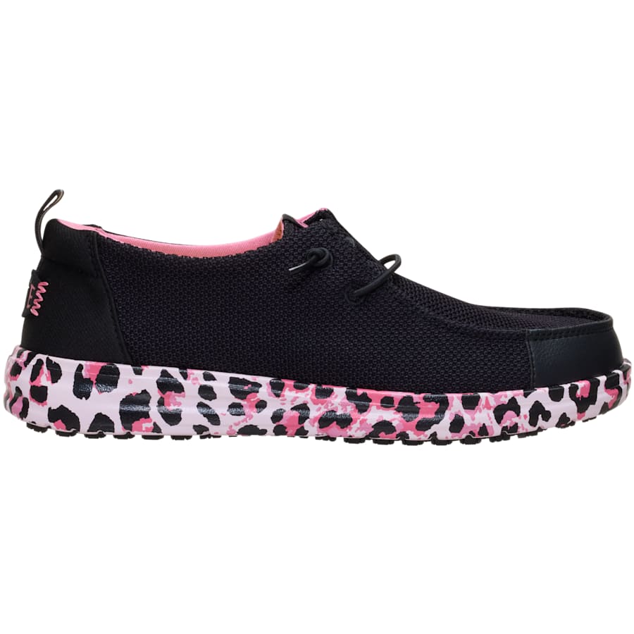 HEYDUDE | Women's Casual | Wendy Work CE Leopard - Black/Pink Leopard | Size 6 by HEYDUDE - CA - Women's Footwear > Slip-Ons > Wendy Work CE Leopard Slip-Ons
