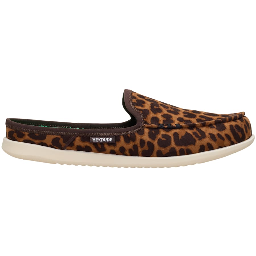 HEYDUDE | Women's Mules | Harbor Breeze Lo Slip - Leopard | Size 7