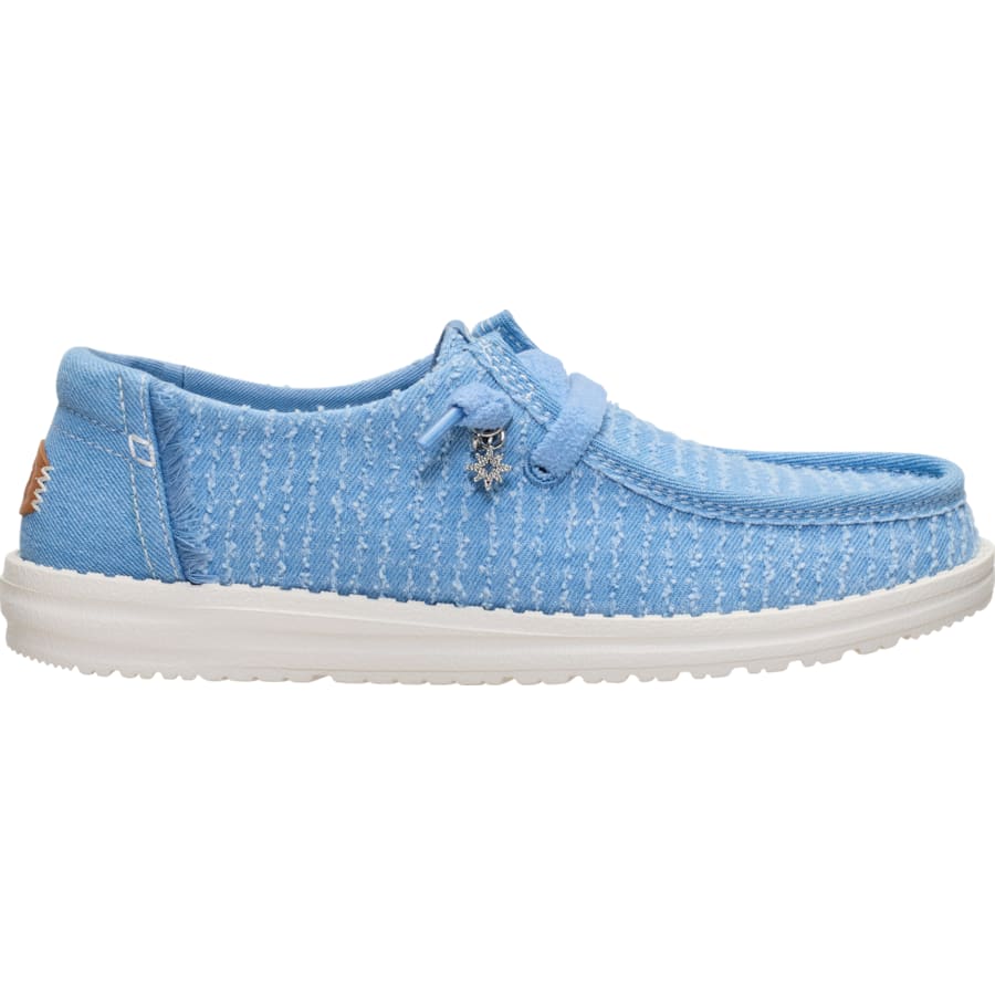HEYDUDE | Women's Shoes | Wendy Frayed Canvas - Faded Denim | Size 8 by HEYDUDE - CA - Women's Footwear > Slip-Ons > Wendy Frayed Canvas Slip-Ons