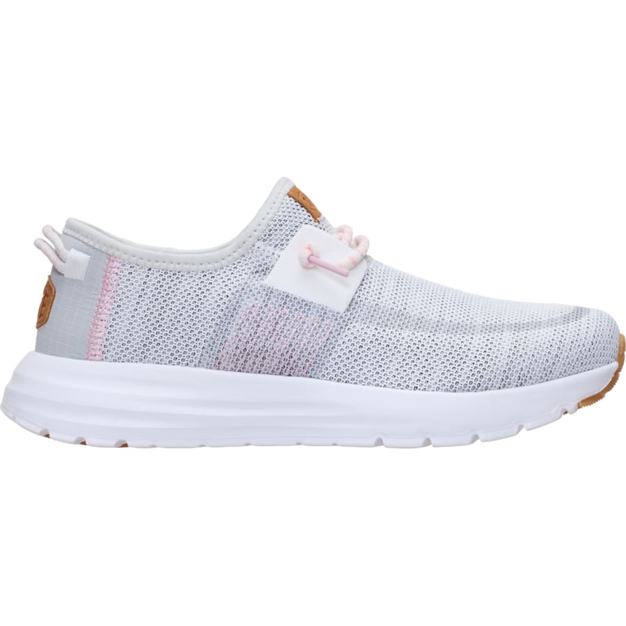 HEYDUDE | Women's Sneakers | Sirocco Stretch Sox - Stone White | Size 5