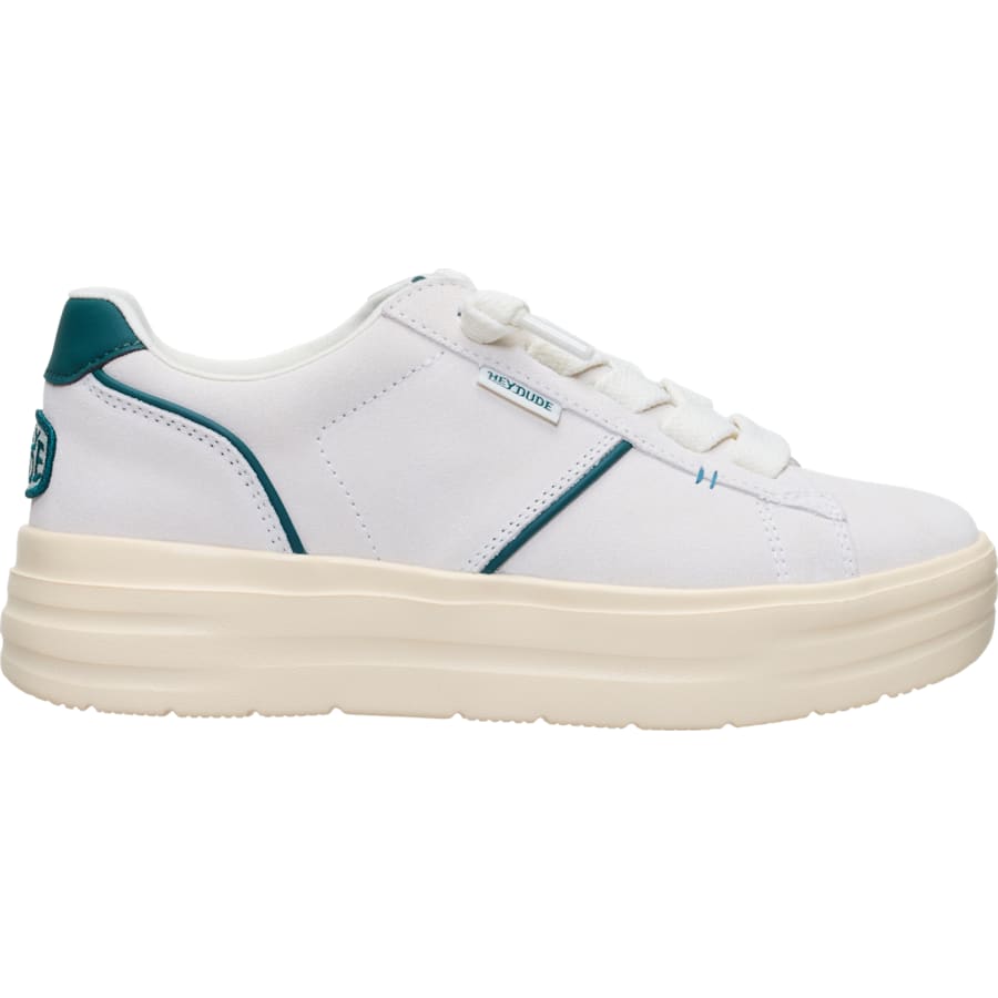 HEYDUDE | Women's Shoes | Karina DBL Duo Suede - Egret/Multi | Size 5 by HEYDUDE - CA - Women's Footwear > Sneakers > Karina DBL Duo Suede Sneakers
